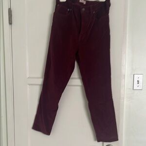 Madewell Burgundy Pants